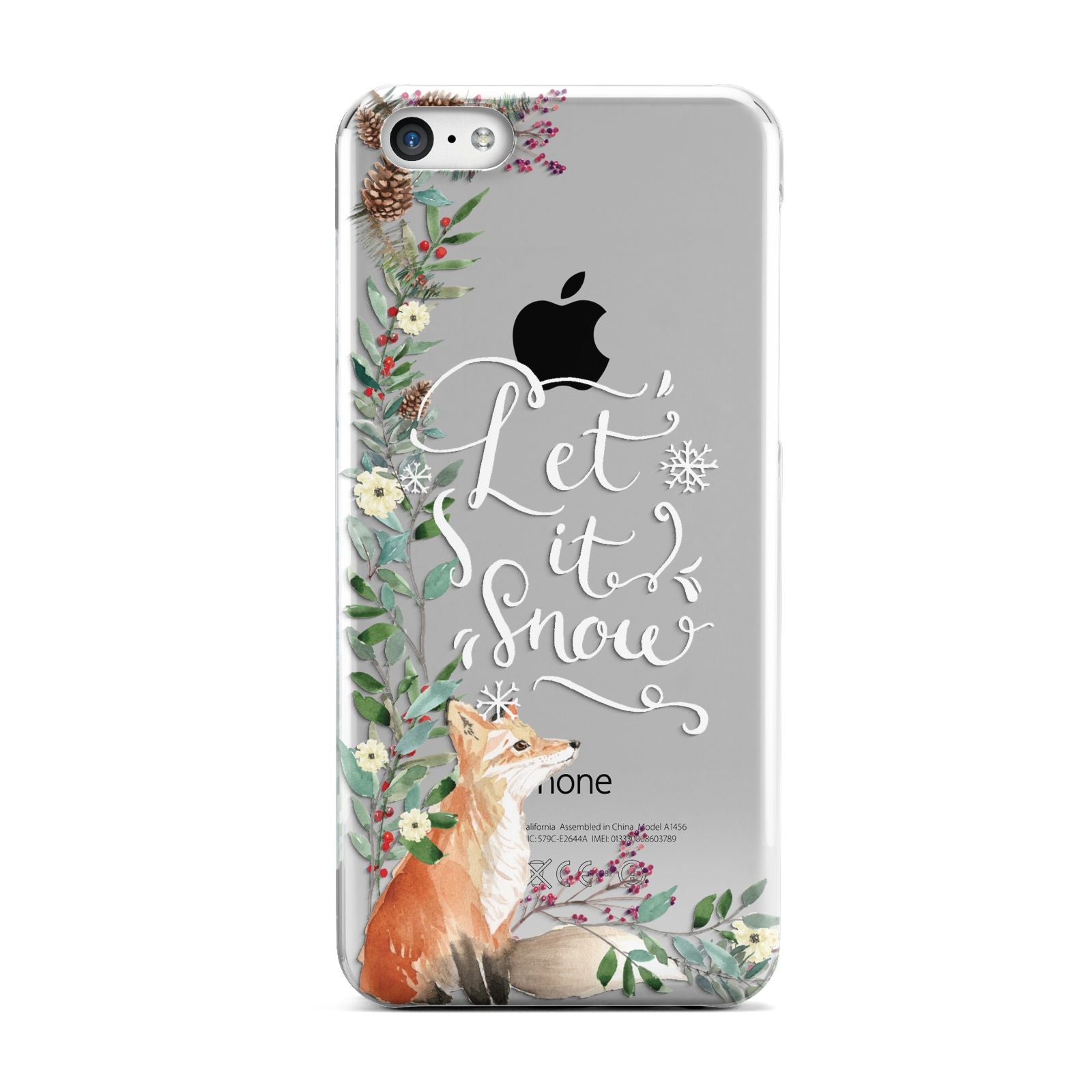 Let It Snow Christmas Apple iPhone 5c Case