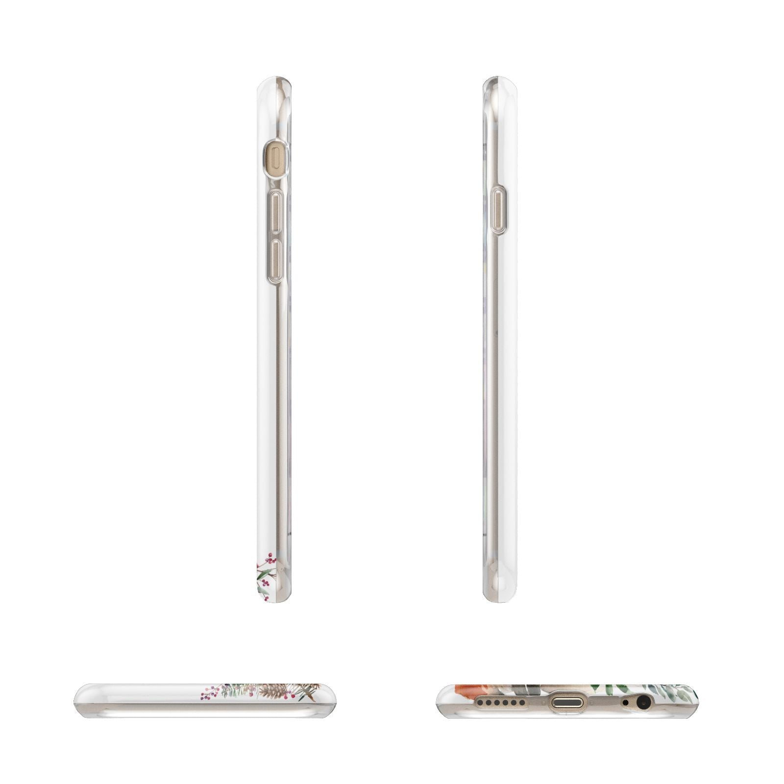 Let It Snow Christmas Apple iPhone 6 3D Wrap Tough Case Alternative Image Angles