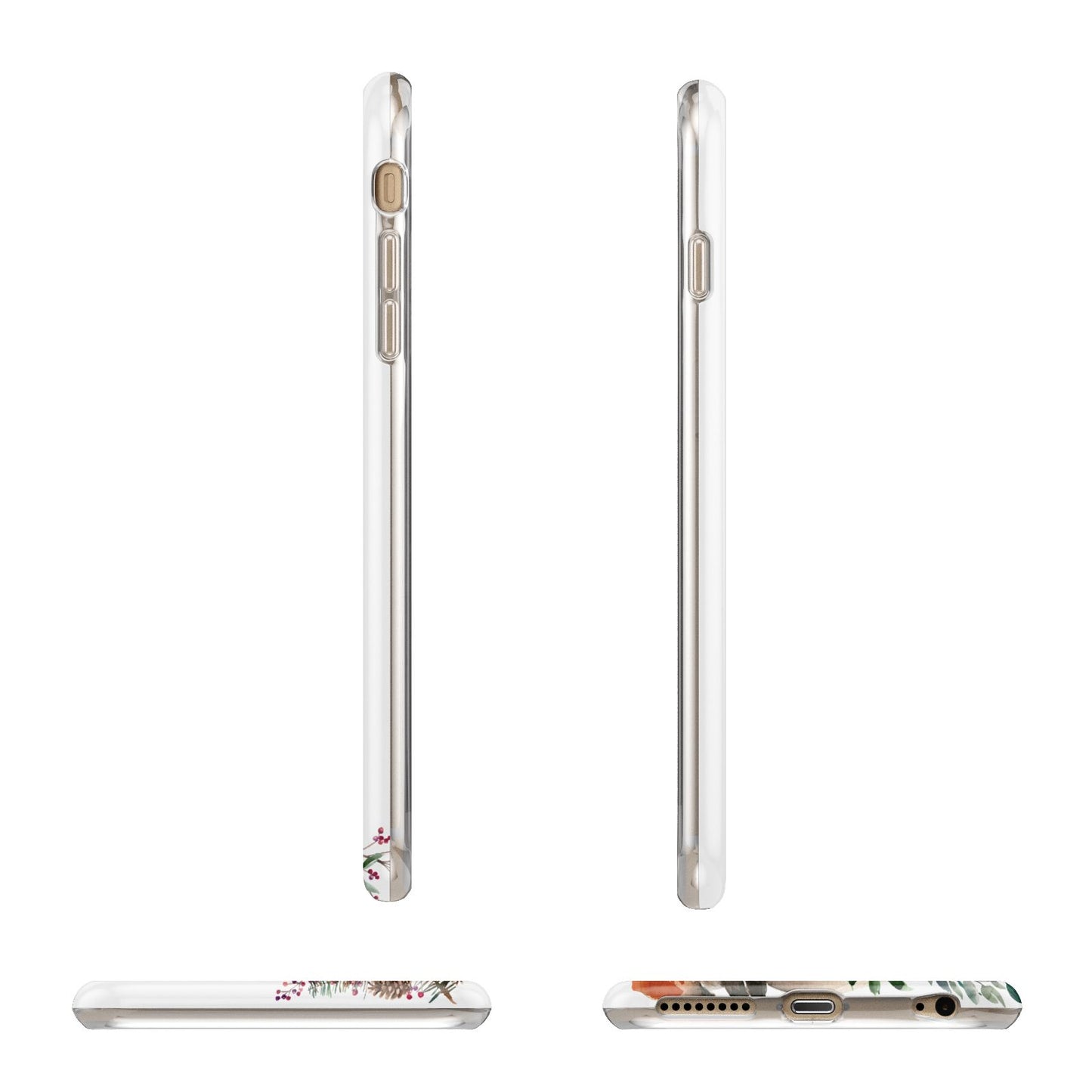 Let It Snow Christmas Apple iPhone 6 Plus 3D Wrap Tough Case Alternative Image Angles