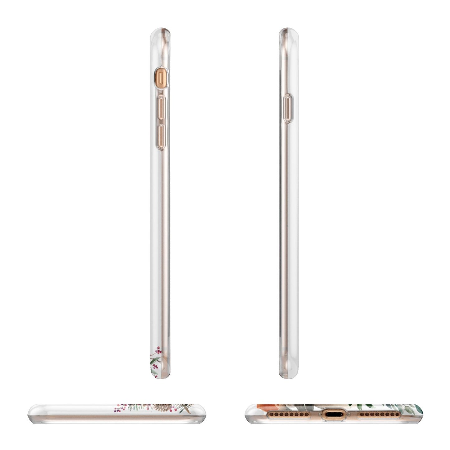 Let It Snow Christmas Apple iPhone 7 8 Plus 3D Wrap Tough Case Alternative Image Angles