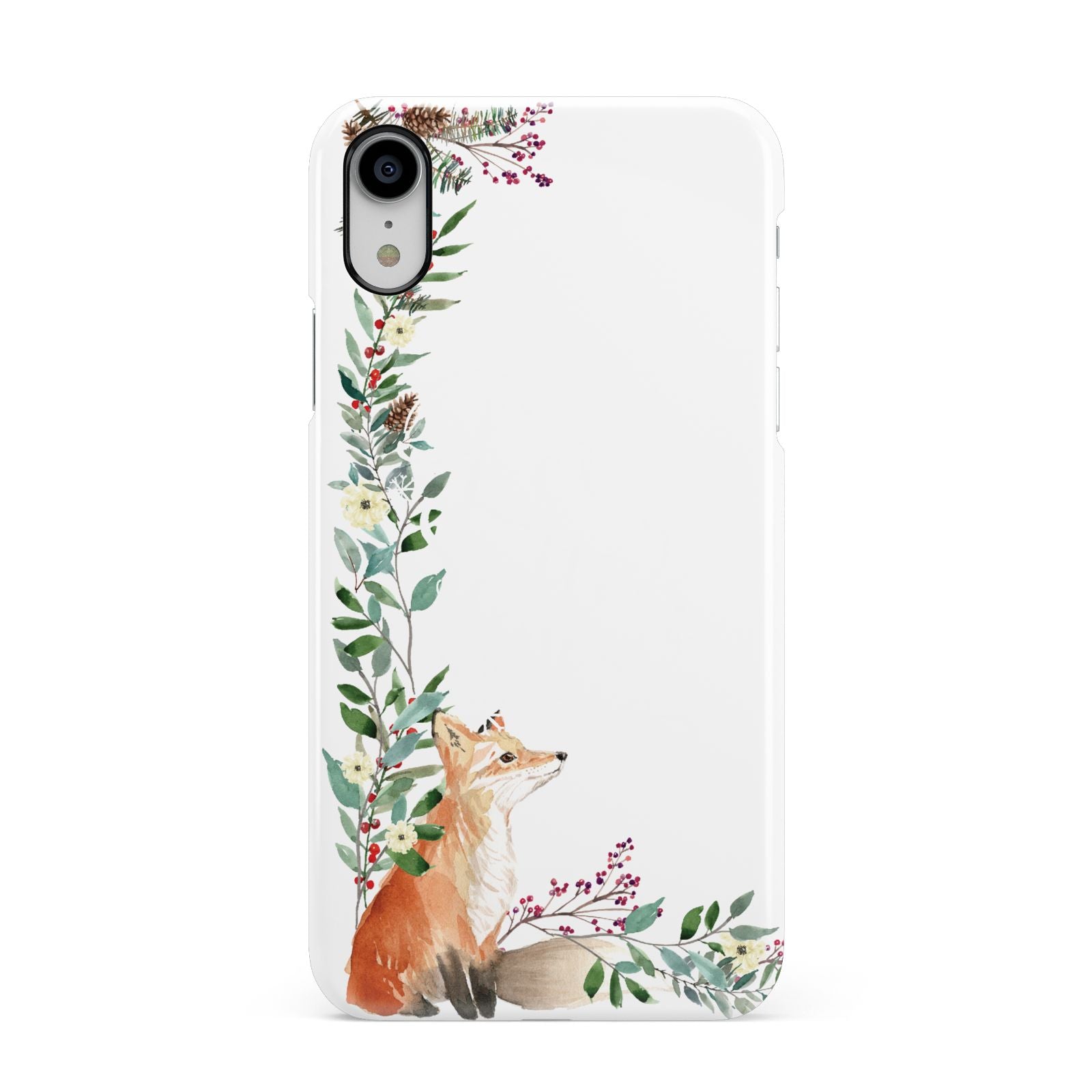 Let It Snow Christmas Apple iPhone XR White 3D Snap Case