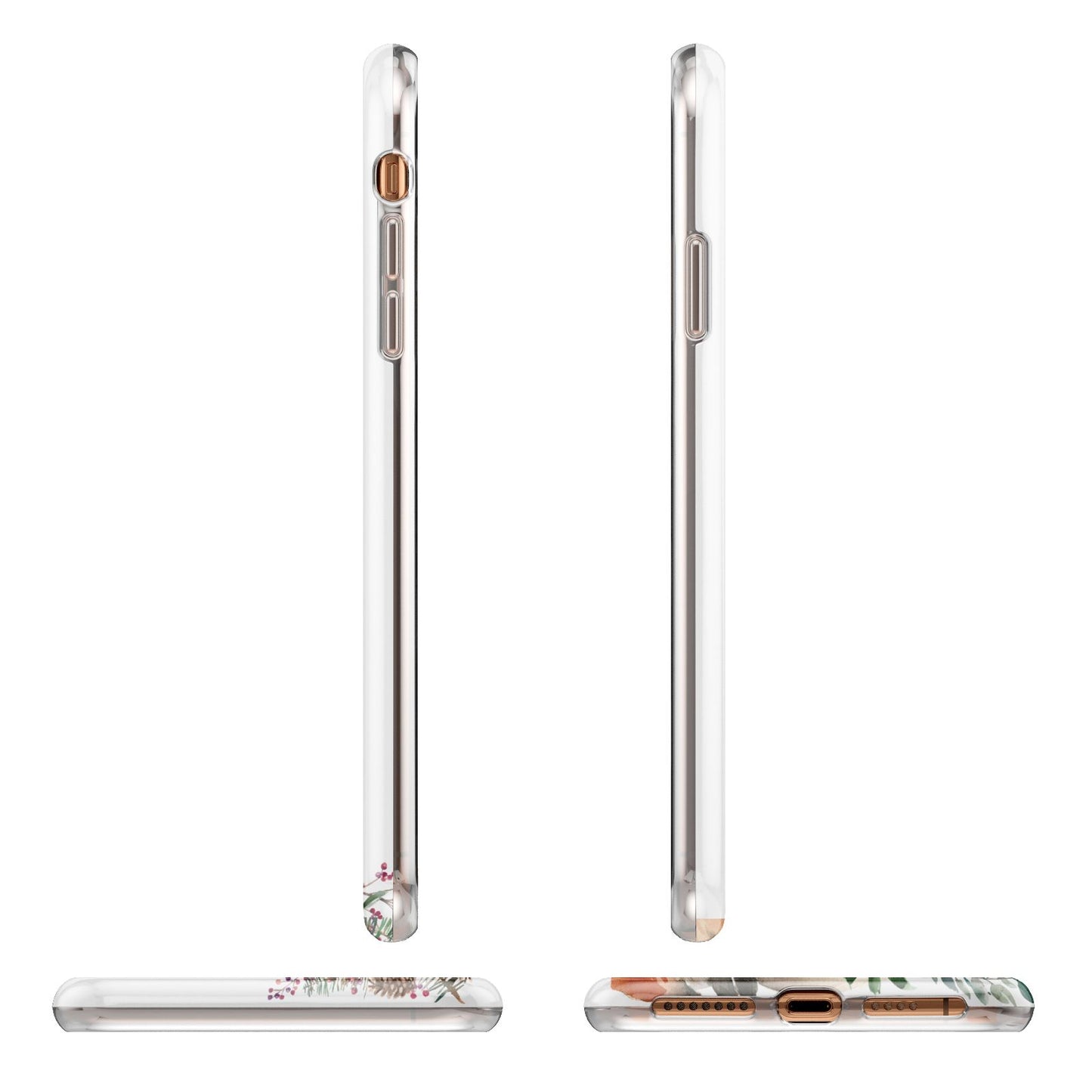 Let It Snow Christmas Apple iPhone XS Max 3D Wrap Tough Case Alternative Image Angles