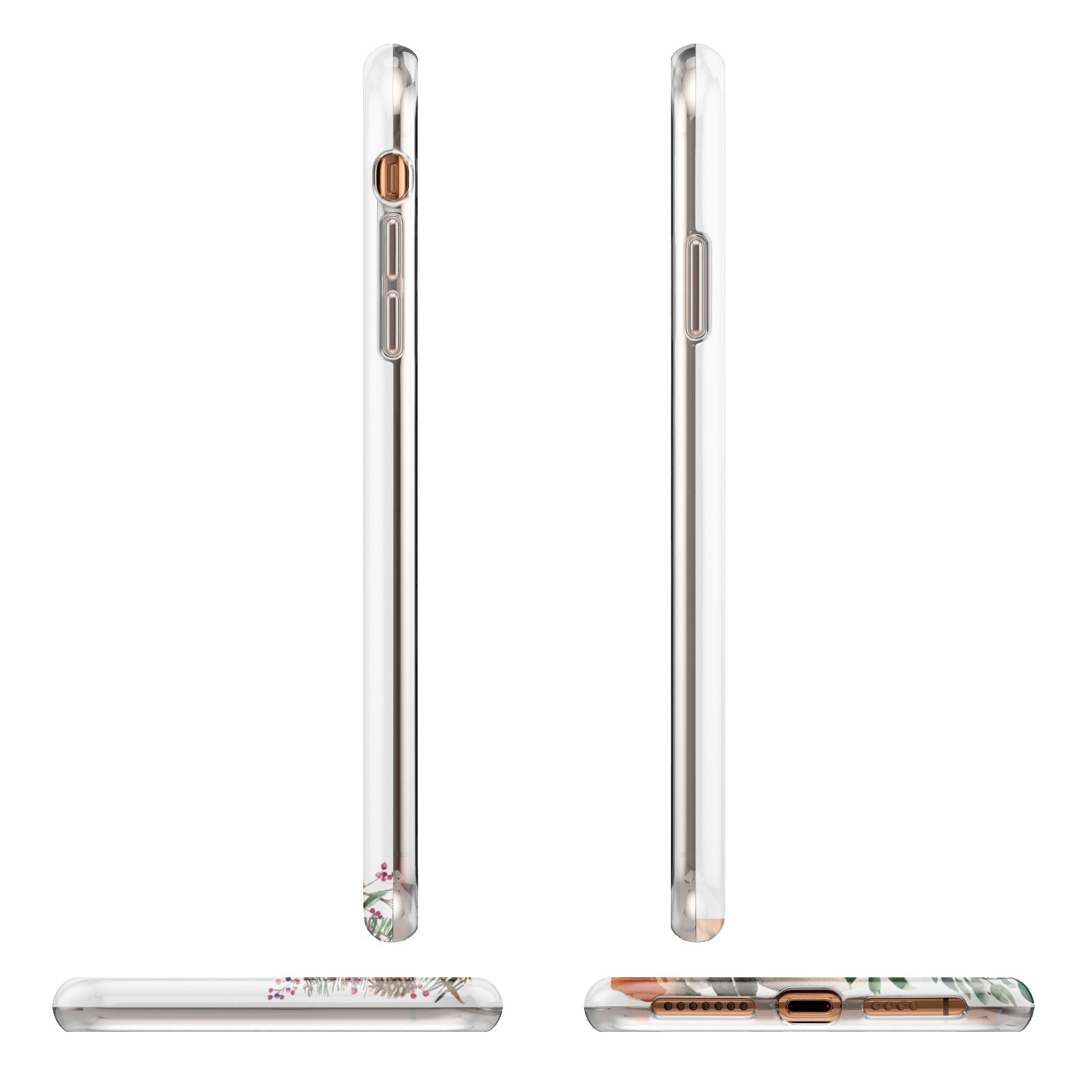 Let It Snow Christmas Apple iPhone XS Max 3D Wrap Tough Case Alternative Image Angles