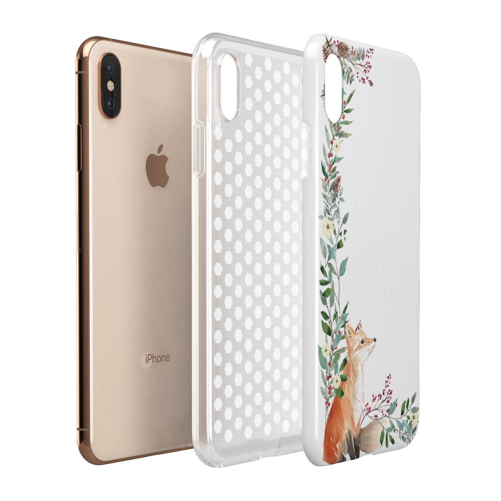 Let It Snow Christmas Apple iPhone Xs Max 3D Tough Case Expanded View