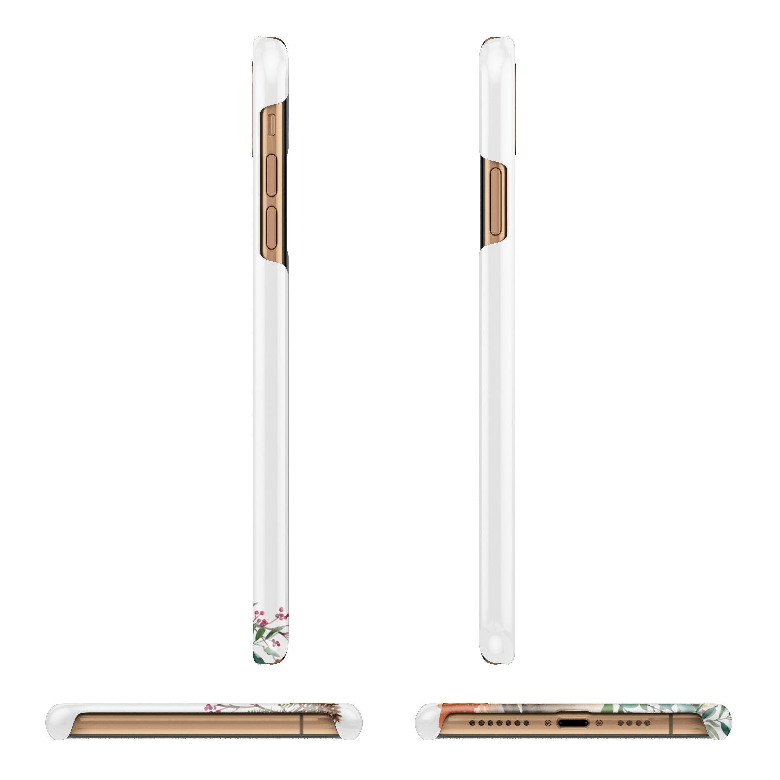 Let It Snow Christmas Apple iPhone Xs Max 3D Wrap Snap Case Angled Images