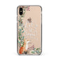 Let It Snow Christmas Apple iPhone Xs Max Impact Case Black Edge on Gold Phone