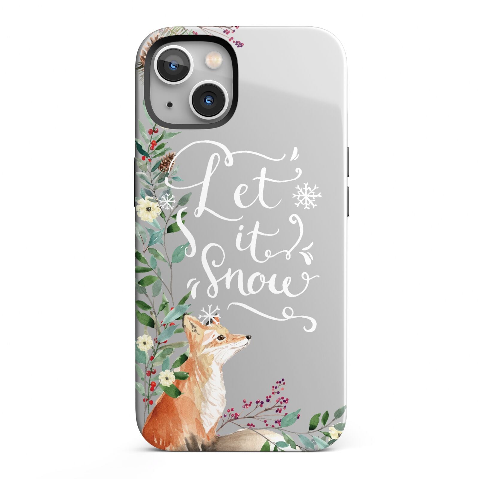 Let It Snow Christmas iPhone 13 Full Wrap 3D Tough Case