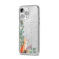 Let It Snow Christmas iPhone 14 Pro Max Glitter Tough Case Silver Angled Image