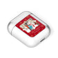 Let it Snow Christmas Photo Upload AirPods Case Laid Flat