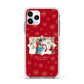 Let it Snow Christmas Photo Upload Apple iPhone 11 Pro in Silver with White Impact Case