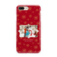 Let it Snow Christmas Photo Upload Apple iPhone 7 8 Plus 3D Tough Case
