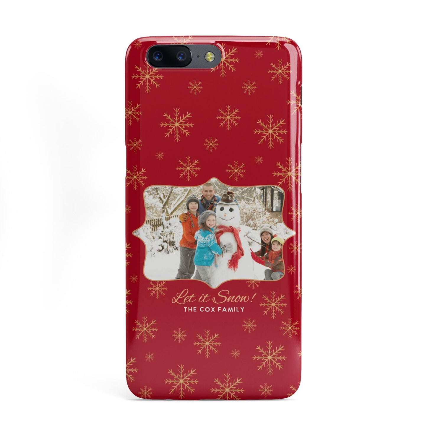 Let it Snow Christmas Photo Upload OnePlus Case