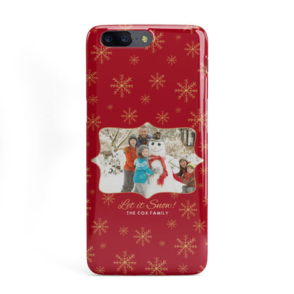 Let it Snow Christmas Photo Upload OnePlus Case