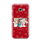 Let it Snow Christmas Photo Upload Samsung Galaxy A3 2017 Case on gold phone