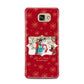 Let it Snow Christmas Photo Upload Samsung Galaxy A7 2016 Case on gold phone