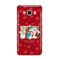 Let it Snow Christmas Photo Upload Samsung Galaxy J7 2016 Case on gold phone