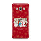 Let it Snow Christmas Photo Upload Samsung Galaxy J7 2016 Case on gold phone
