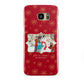 Let it Snow Christmas Photo Upload Samsung Galaxy S7 Edge Case