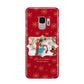 Let it Snow Christmas Photo Upload Samsung Galaxy S9 Case