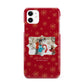 Let it Snow Christmas Photo Upload iPhone 11 3D Snap Case