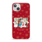 Let it Snow Christmas Photo Upload iPhone 13 Clear Bumper Case