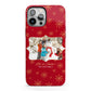 Let it Snow Christmas Photo Upload iPhone 13 Pro Max Full Wrap 3D Tough Case