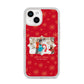 Let it Snow Christmas Photo Upload iPhone 14 Clear Tough Case Starlight