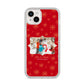 Let it Snow Christmas Photo Upload iPhone 14 Plus Glitter Tough Case Starlight