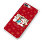 Let it Snow Christmas Photo Upload iPhone 8 Plus Bumper Case on Silver iPhone Alternative Image