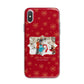 Let it Snow Christmas Photo Upload iPhone X Bumper Case on Silver iPhone Alternative Image 1