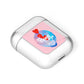 Lets Float Away Valentine AirPods Case Laid Flat