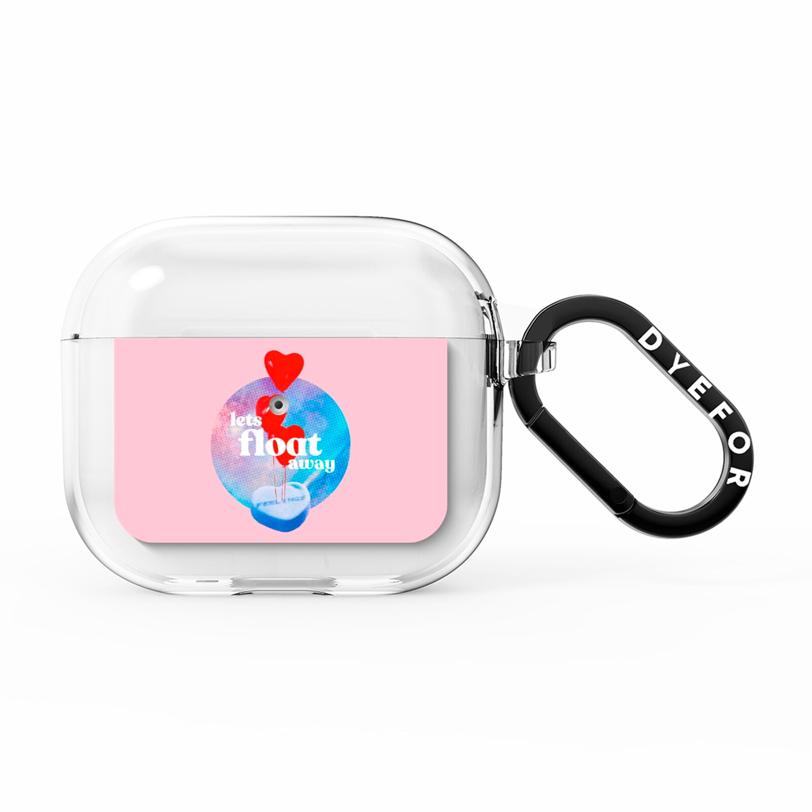 Lets Float Away Valentine AirPods Clear Case 3rd Gen