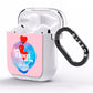 Lets Float Away Valentine AirPods Clear Case Side Image