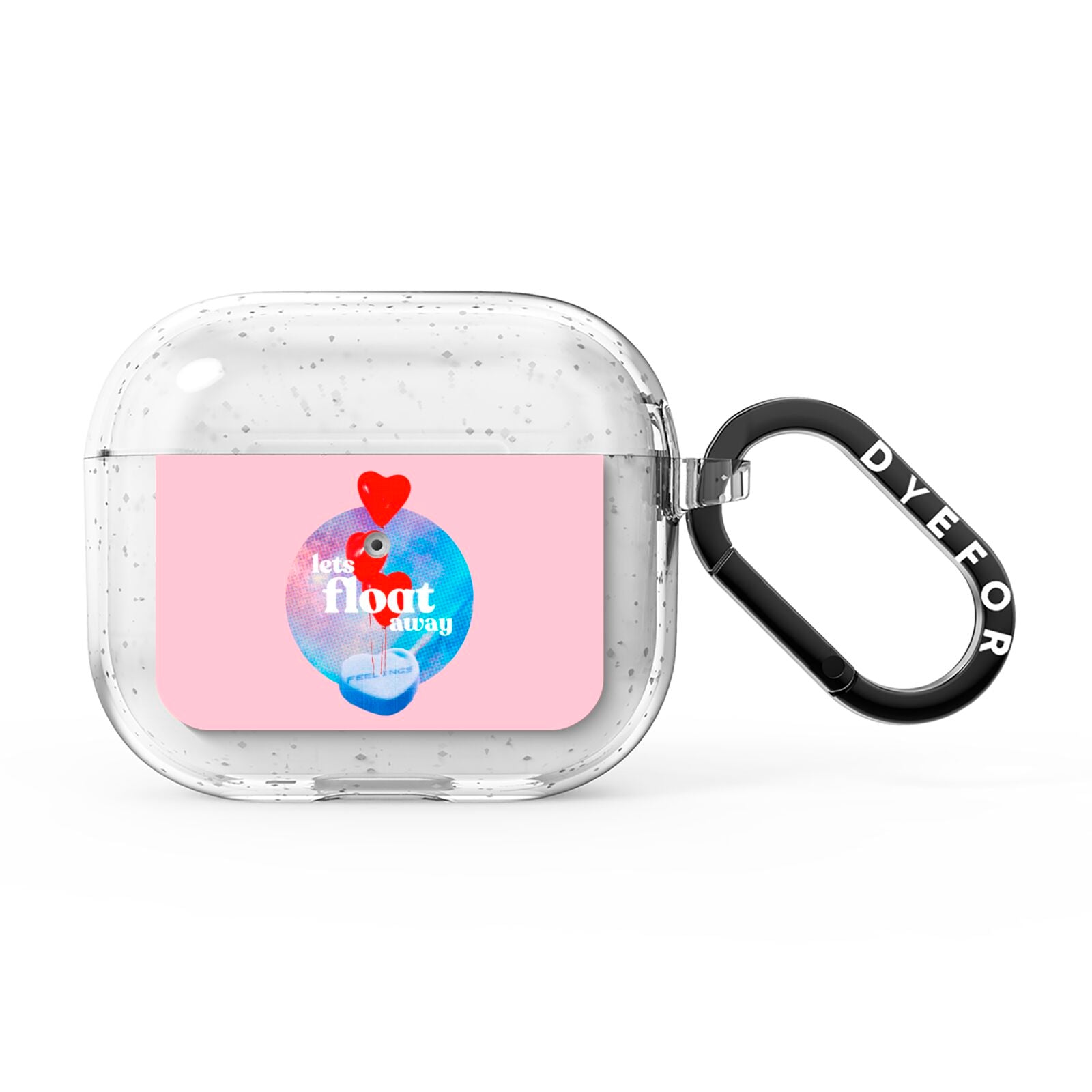 Lets Float Away Valentine AirPods Glitter Case 3rd Gen