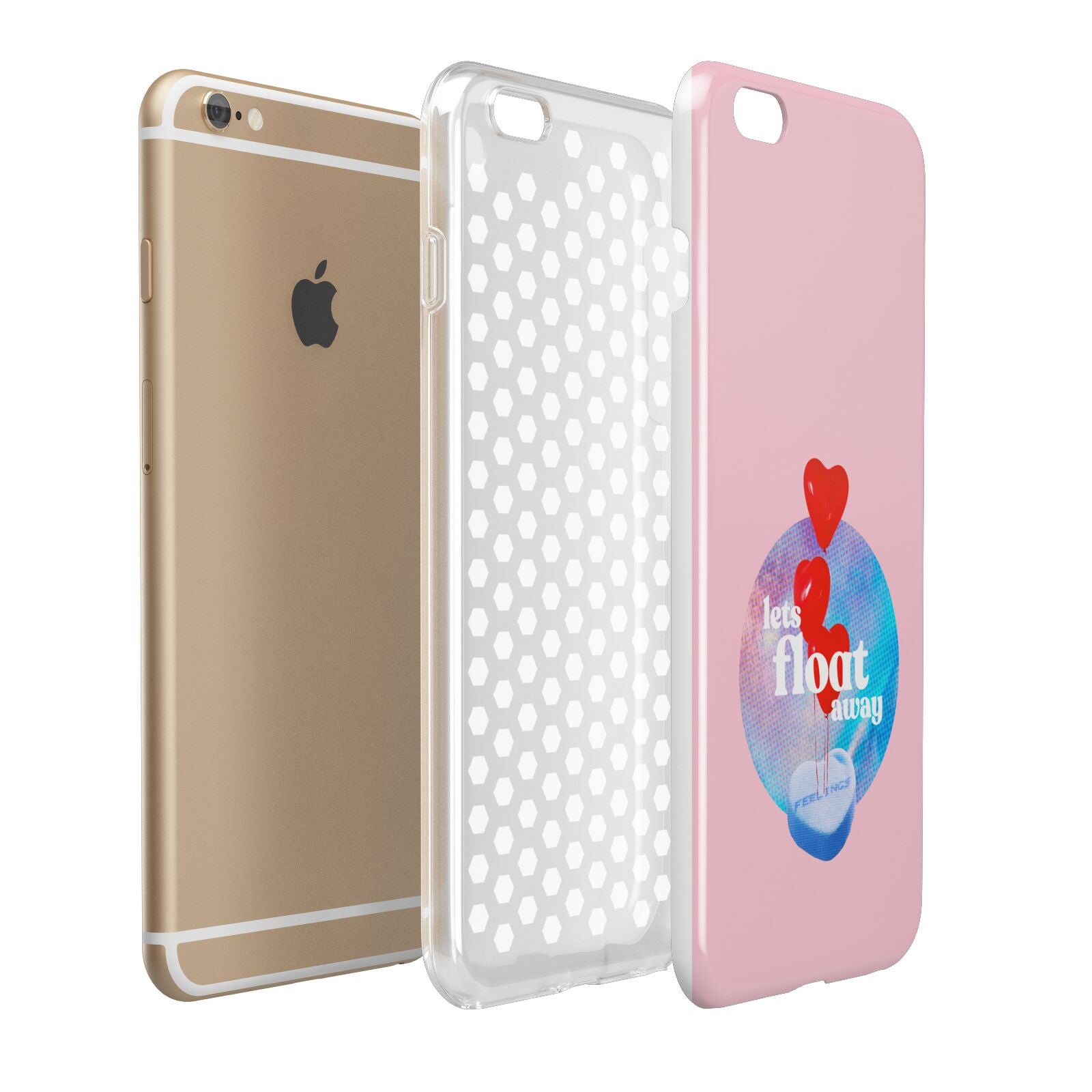Lets Float Away Valentine Apple iPhone 6 Plus 3D Tough Case Expand Detail Image