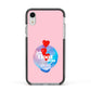 Lets Float Away Valentine Apple iPhone XR Impact Case Black Edge on Silver Phone