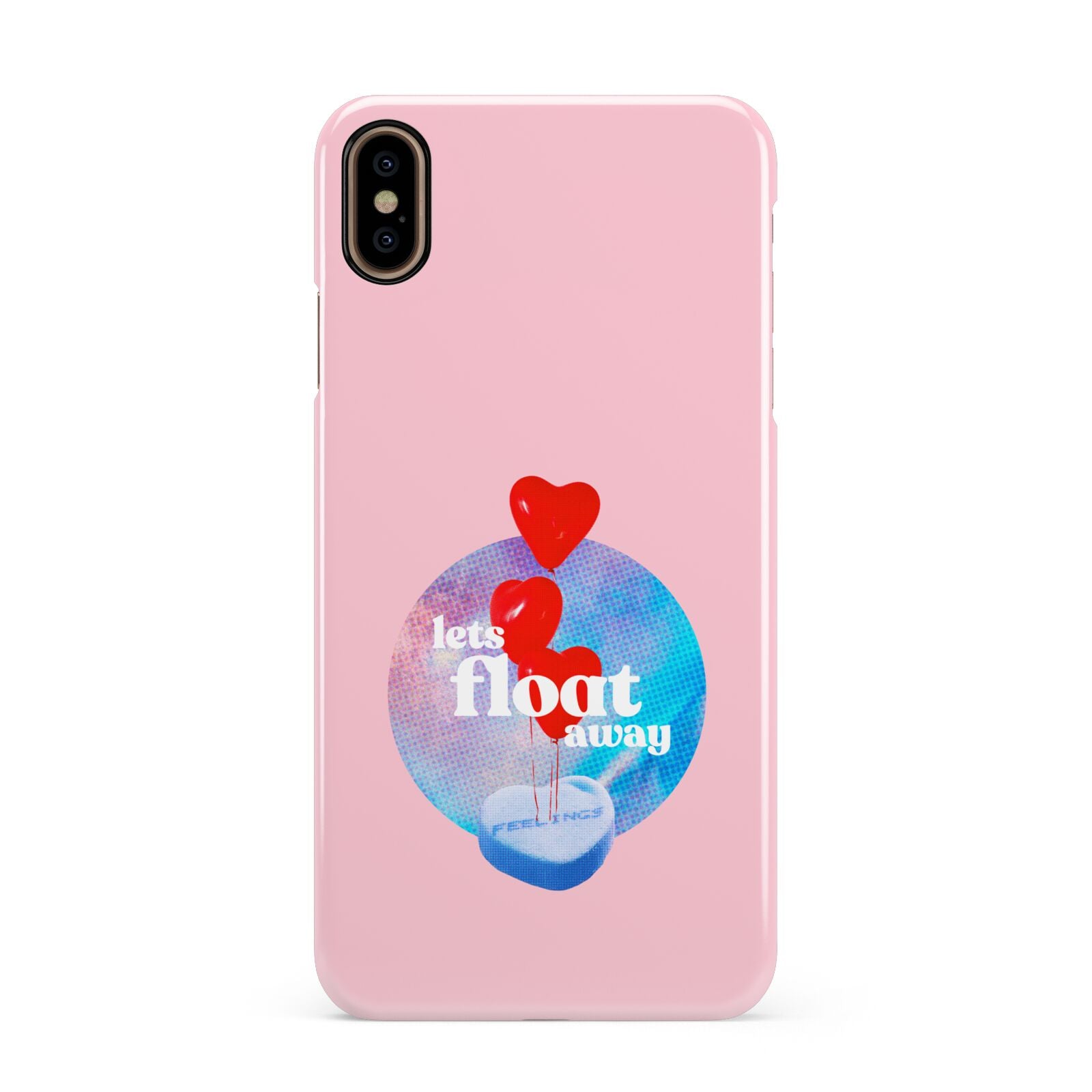 Lets Float Away Valentine Apple iPhone Xs Max 3D Snap Case