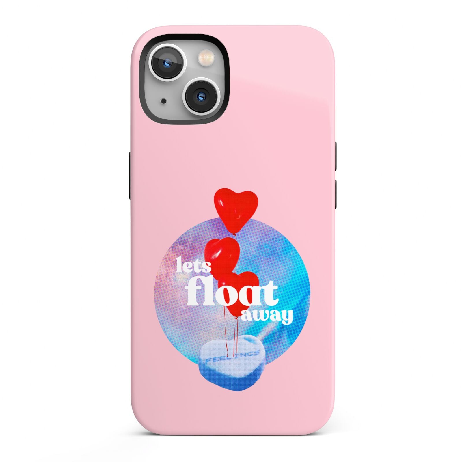 Lets Float Away Valentine iPhone 13 Full Wrap 3D Tough Case