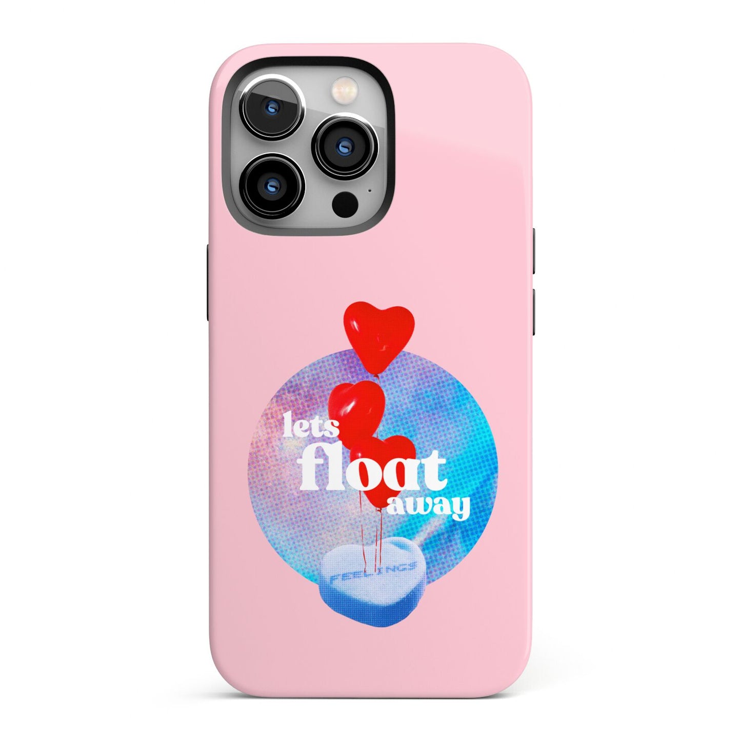 Lets Float Away Valentine iPhone 13 Pro Full Wrap 3D Tough Case