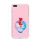 Lets Float Away Valentine iPhone 8 Plus Bumper Case on Silver iPhone