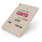 Letters to Santa Personalised Apple iPad Case on Silver iPad Side View