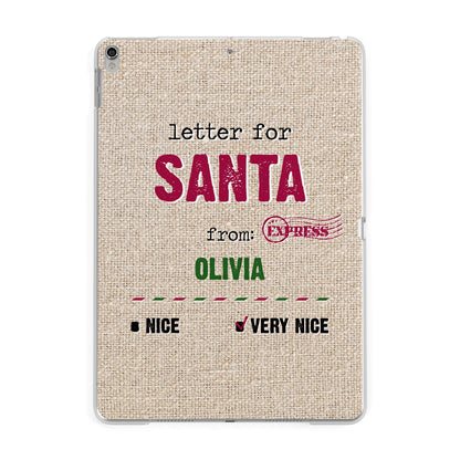 Letters to Santa Personalised Apple iPad Silver Case