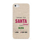Letters to Santa Personalised Apple iPhone 5 Case