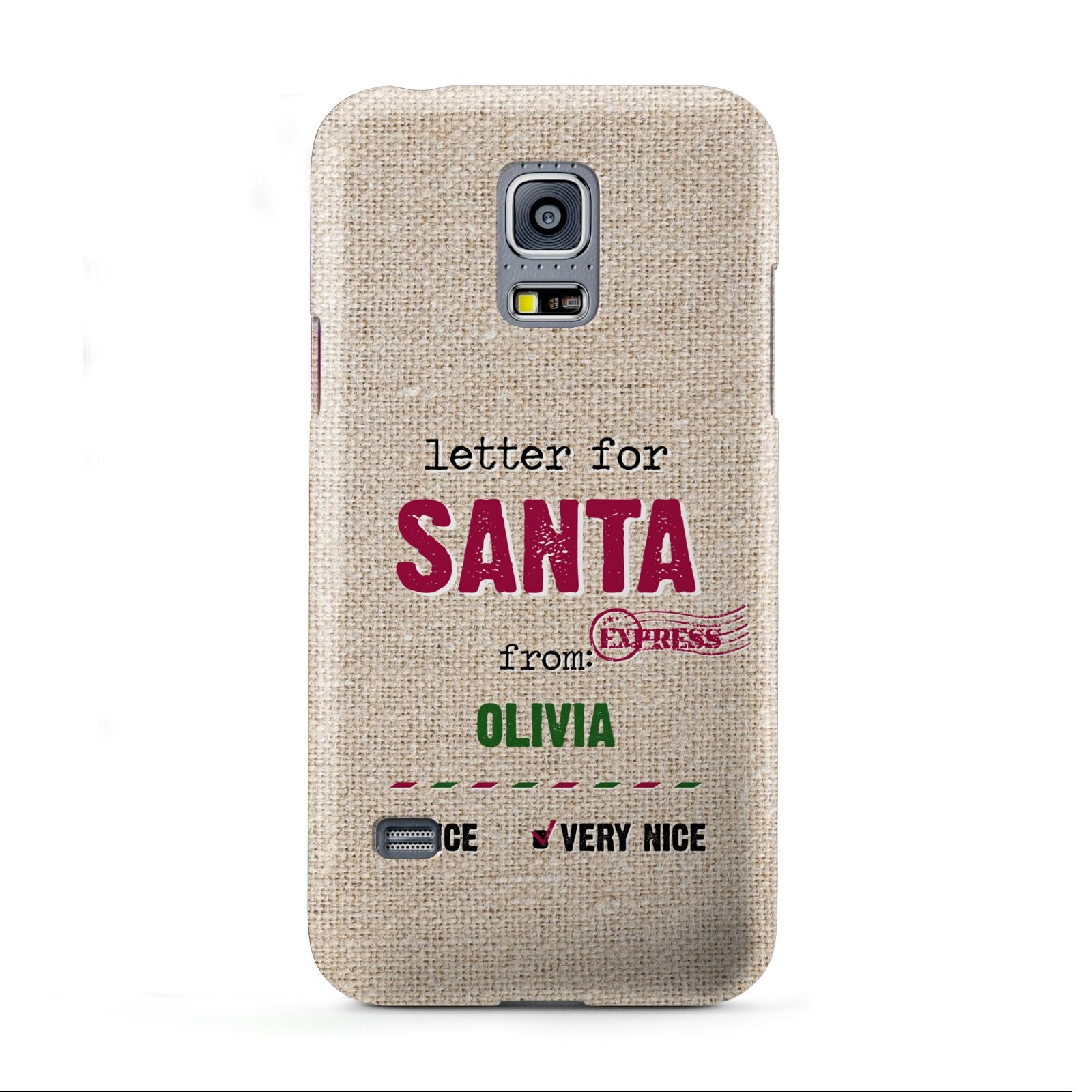 Letters to Santa Personalised Samsung Galaxy S5 Mini Case