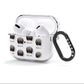 Lhasa Apso Icon with Name AirPods Clear Case 3rd Gen Side Image