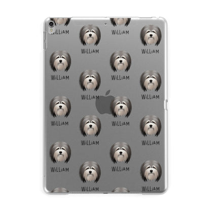 Lhasa Apso Icon with Name Apple iPad Silver Case