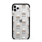 Lhasa Apso Icon with Name Apple iPhone 11 Pro Max in Silver with Black Impact Case