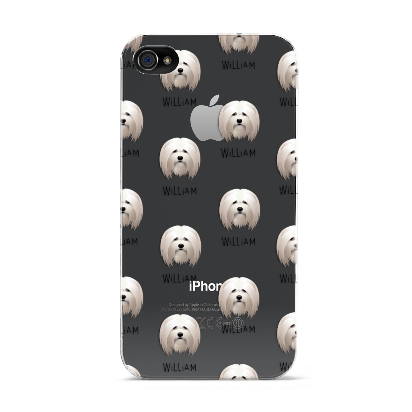 Lhasa Apso Icon with Name Apple iPhone 4s Case