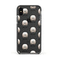 Lhasa Apso Icon with Name Apple iPhone Xs Impact Case Black Edge on Black Phone