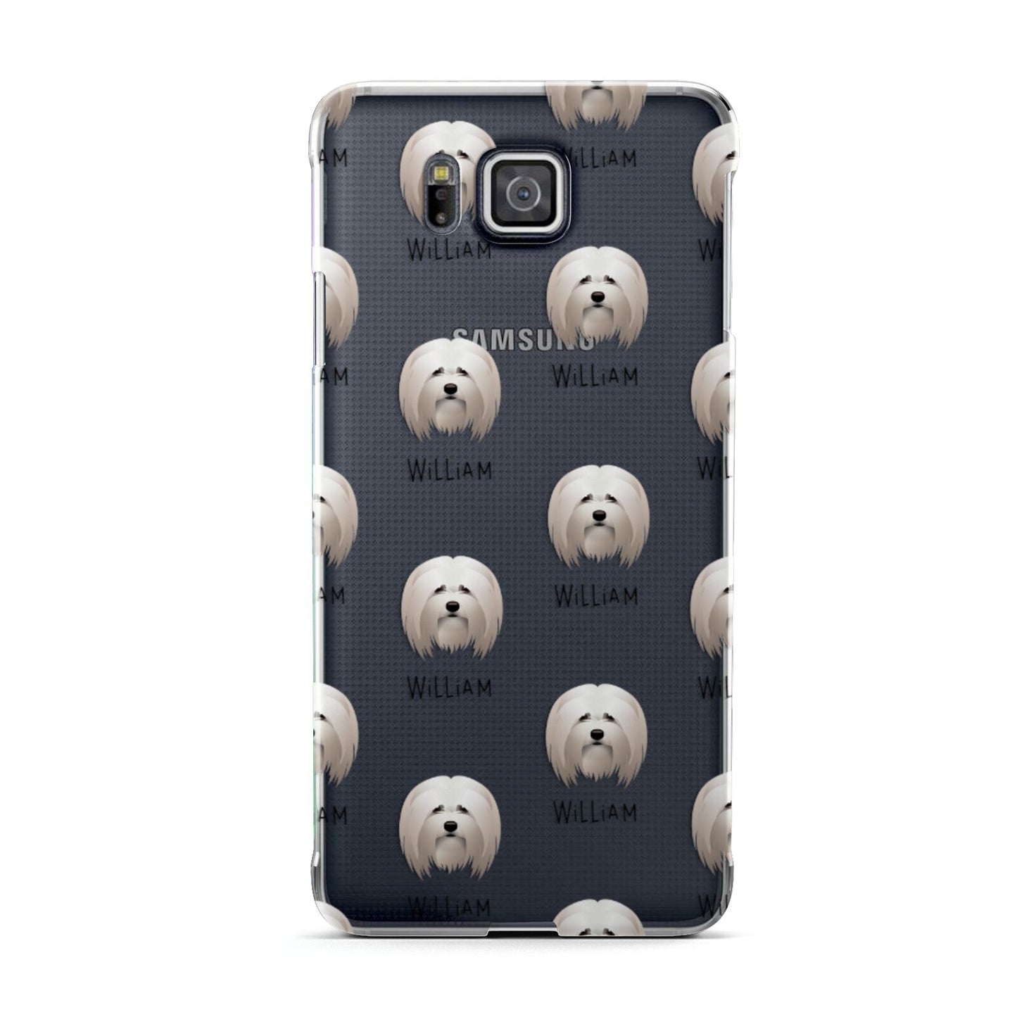 Lhasa Apso Icon with Name Samsung Galaxy Alpha Case